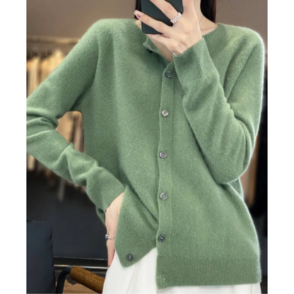 Damen Pullover mit Rundhals – weicher Strickpullover