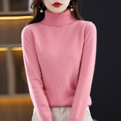 Rollkragenpullover aus Kaschmir – weicher Feinstrick-Pullover mit Wärme