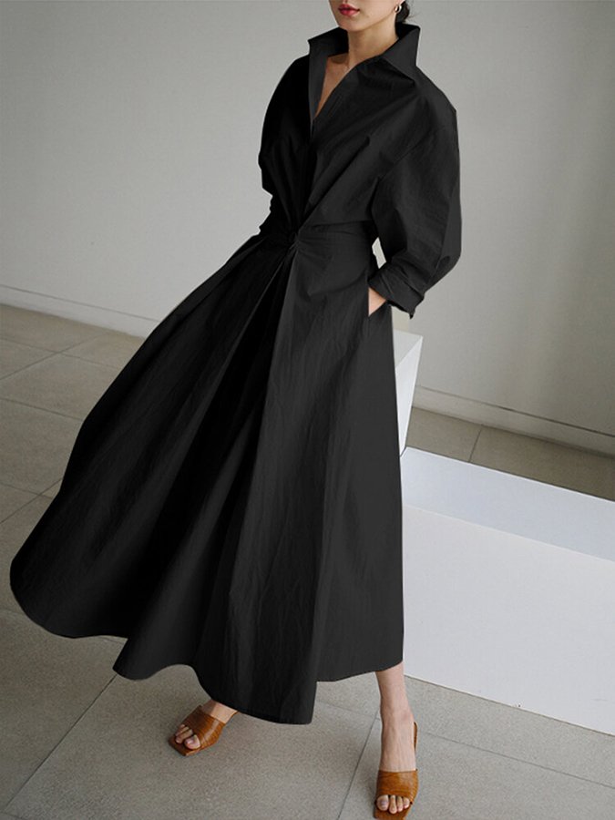Maxikleid Damen in Armeegrün