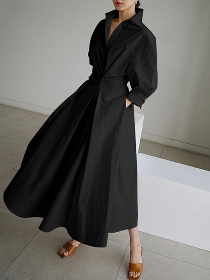 Maxikleid Damen in Armeegrün