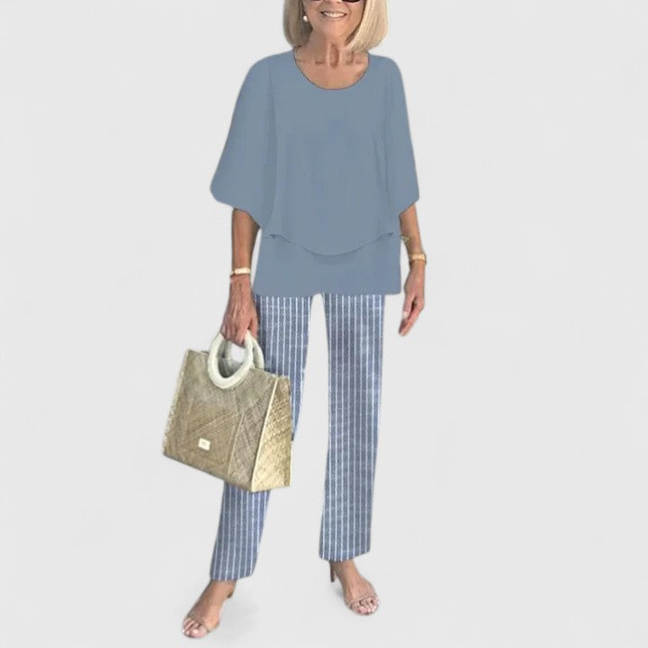 Zweiteiliges Set Damen aus Polyester – Co-ord-Set, Detailansicht
