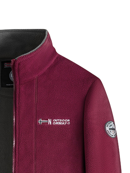 Fleecejacke aus weichem Fleece – Outdoor-Jacke mit hohem Kragen