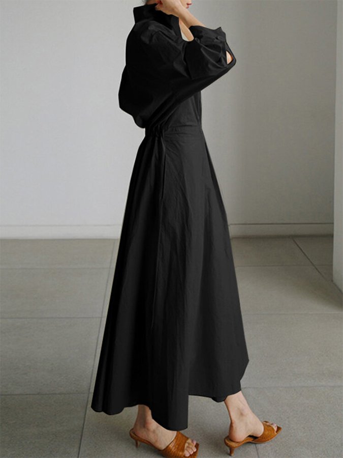Fließendes langes Kleid Damen