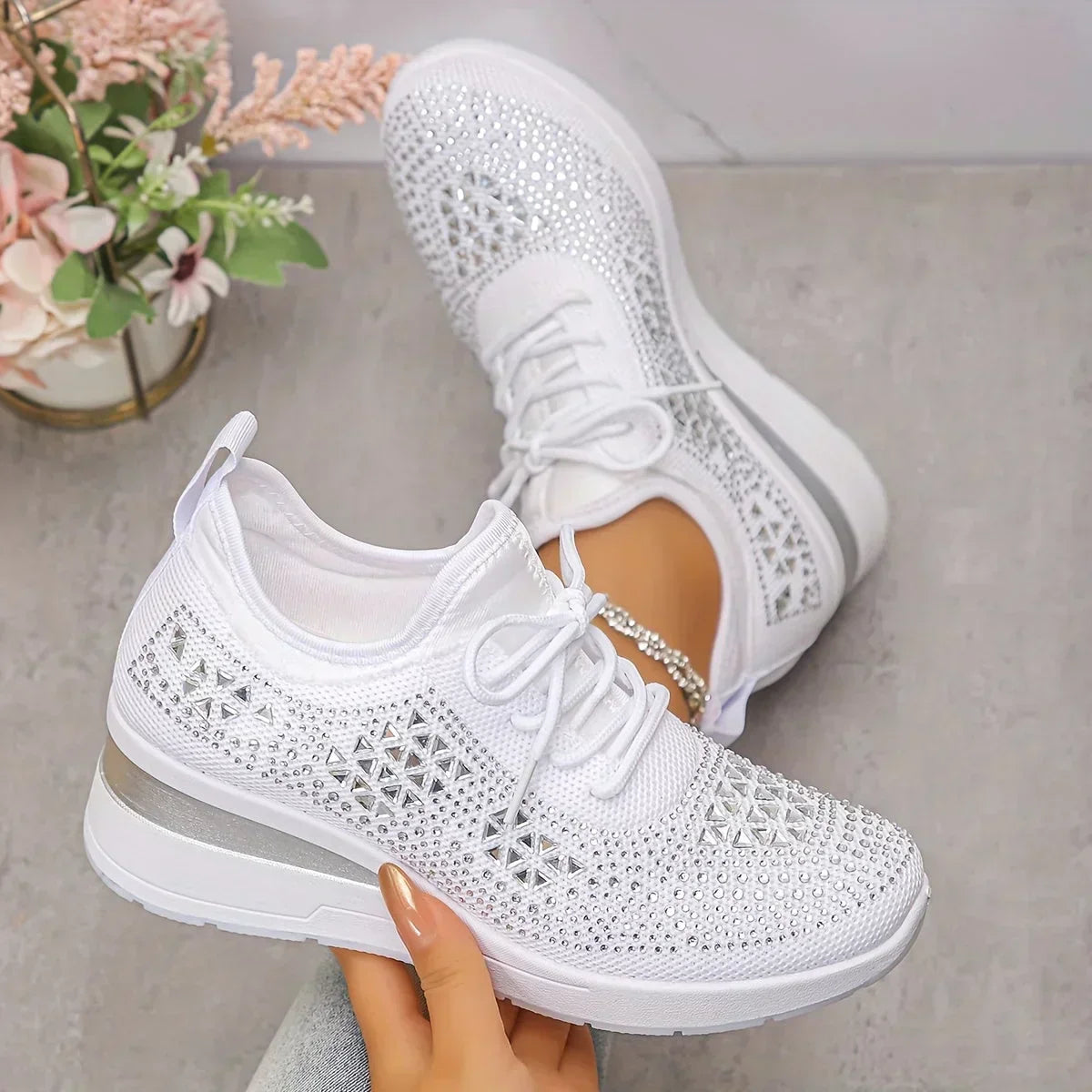 Damen Komfort-Sneaker ultrabequem ergonomische Schuhe