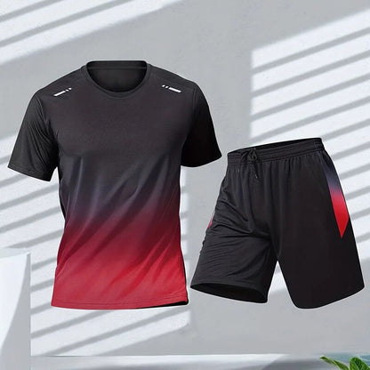 Trainingsanzug aus Leinen – sportliches Set aus Shirt und Shorts