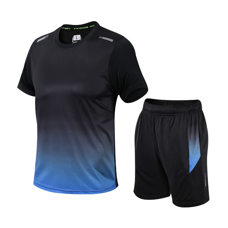 Trainingsanzug Herren aus Polyester mit Shirt und Shorts