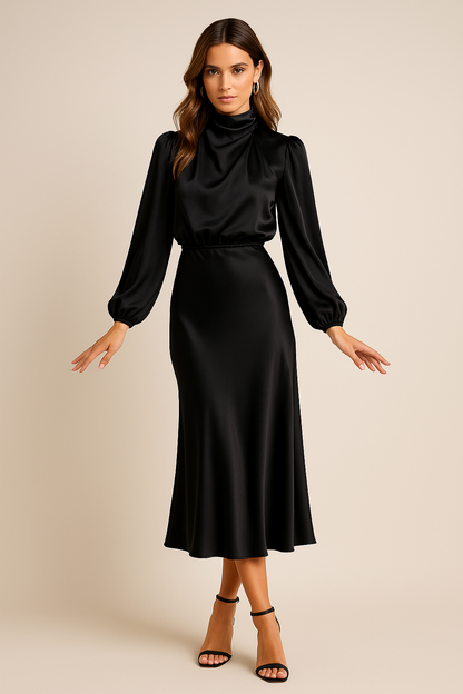 Midikleid Damen in Blau