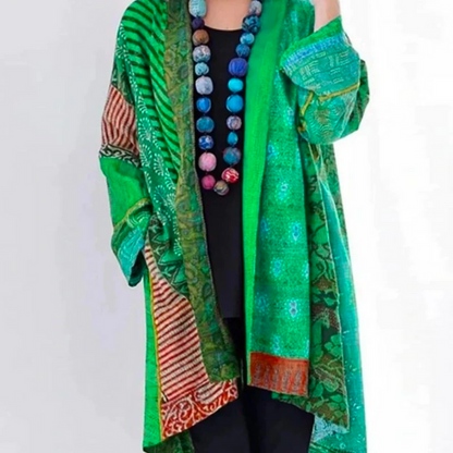 Damen Boho-Strickjacke lang – Duster Cardigan