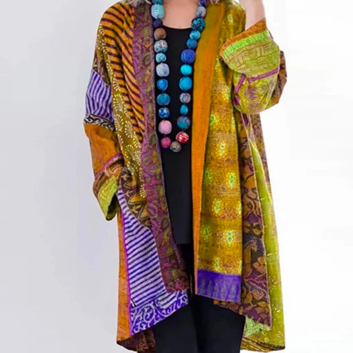 Lange Boho Strickjacke Damen