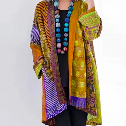 Lange Boho Strickjacke Damen