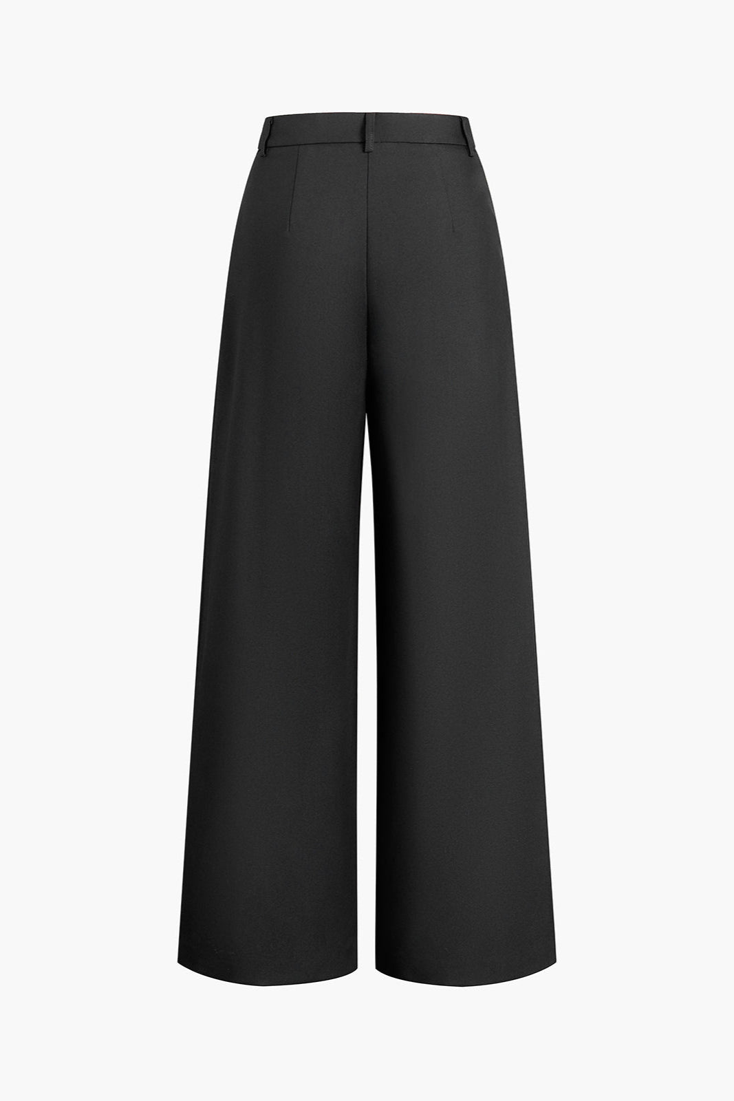 Weite Hose Damen High-Waist aus Polyester – Bundfaltenhose, Detailansicht