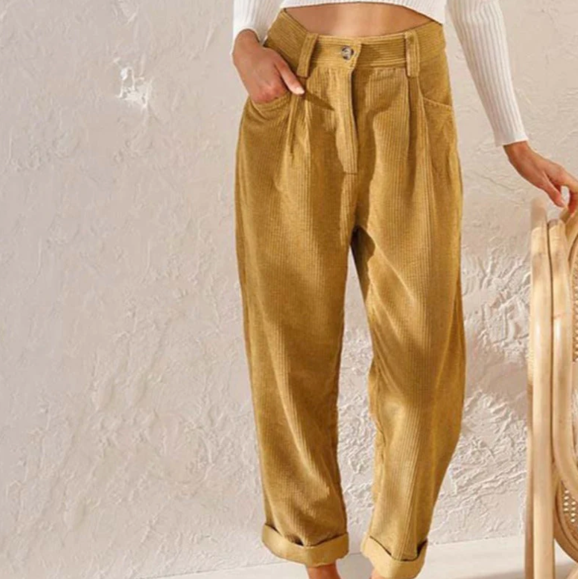 Damen Cordhose – warme Freizeithose aus Cord