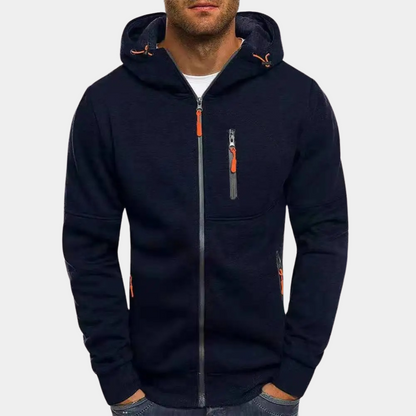 Zip-Hoodie Herren – lässiger Kapuzenpullover mit Reißverschluss