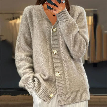 Kaschmir Strickjacke Damen weich