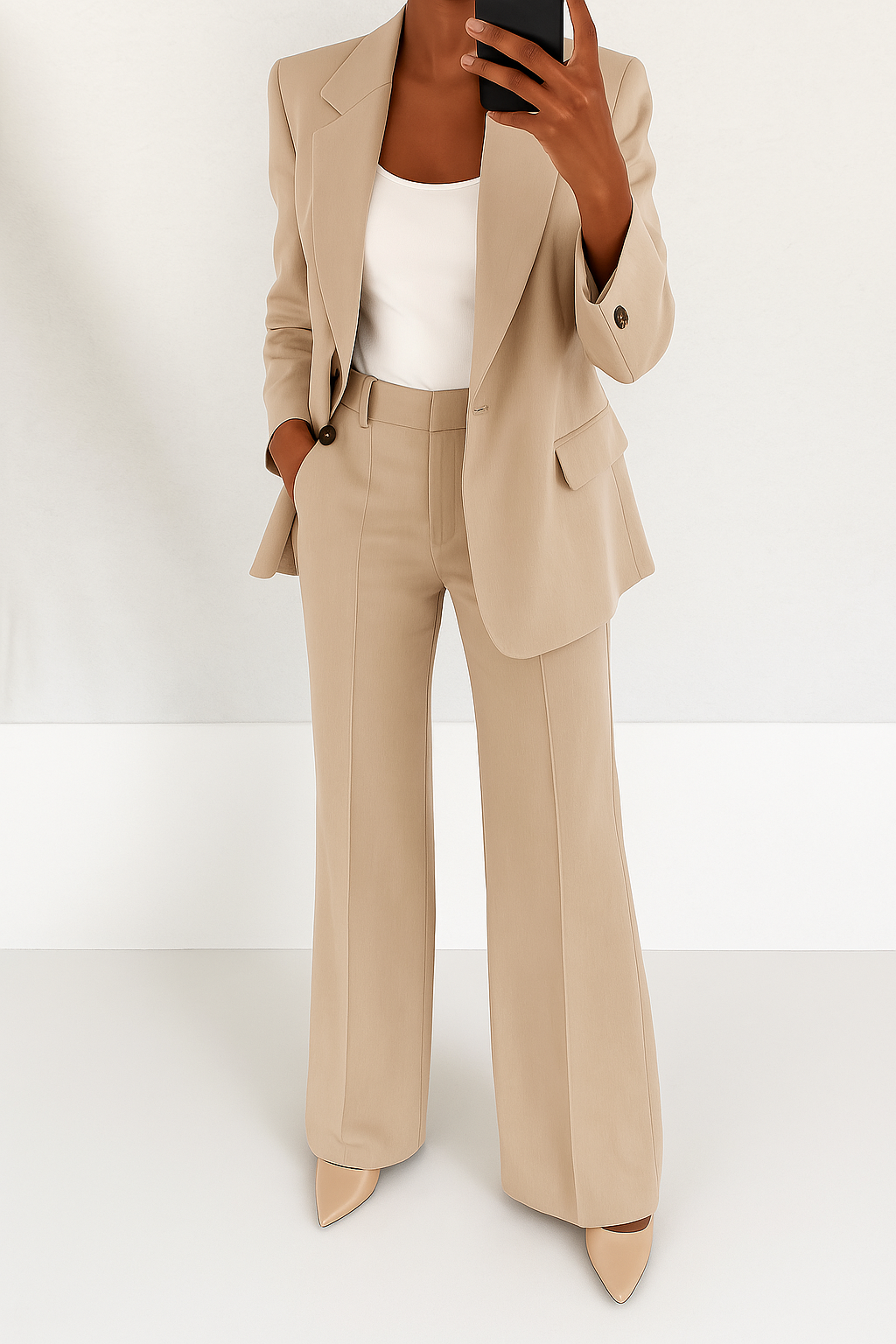 Blazer und Hose Set Damen