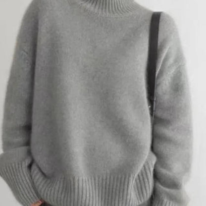 Oversize-Rollkragenpullover aus Kaschmir – weicher Feinstrick im lockeren Schnitt
