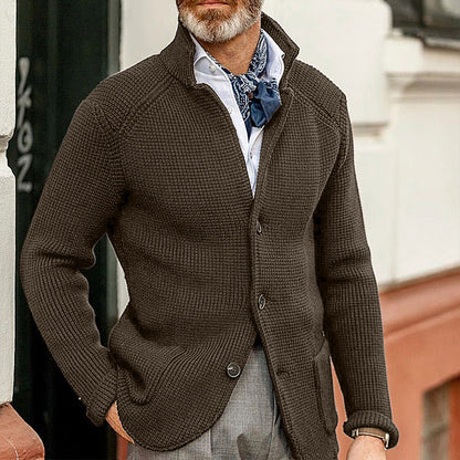 Herren Cardigan elegant Strickjacke