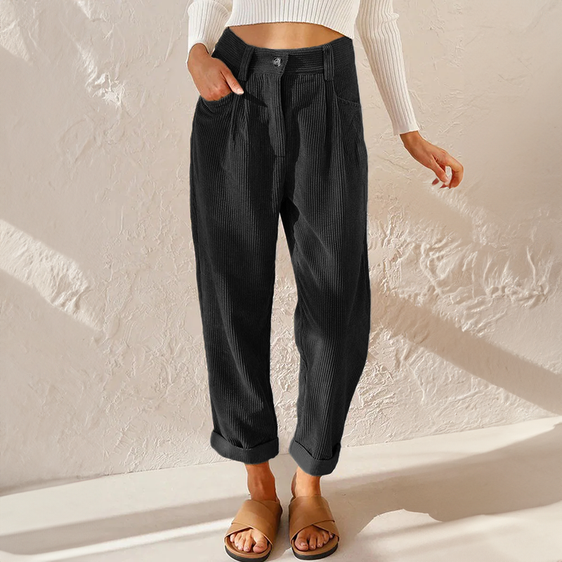 Damen Cordhose stilvoll – bequeme Freizeithose