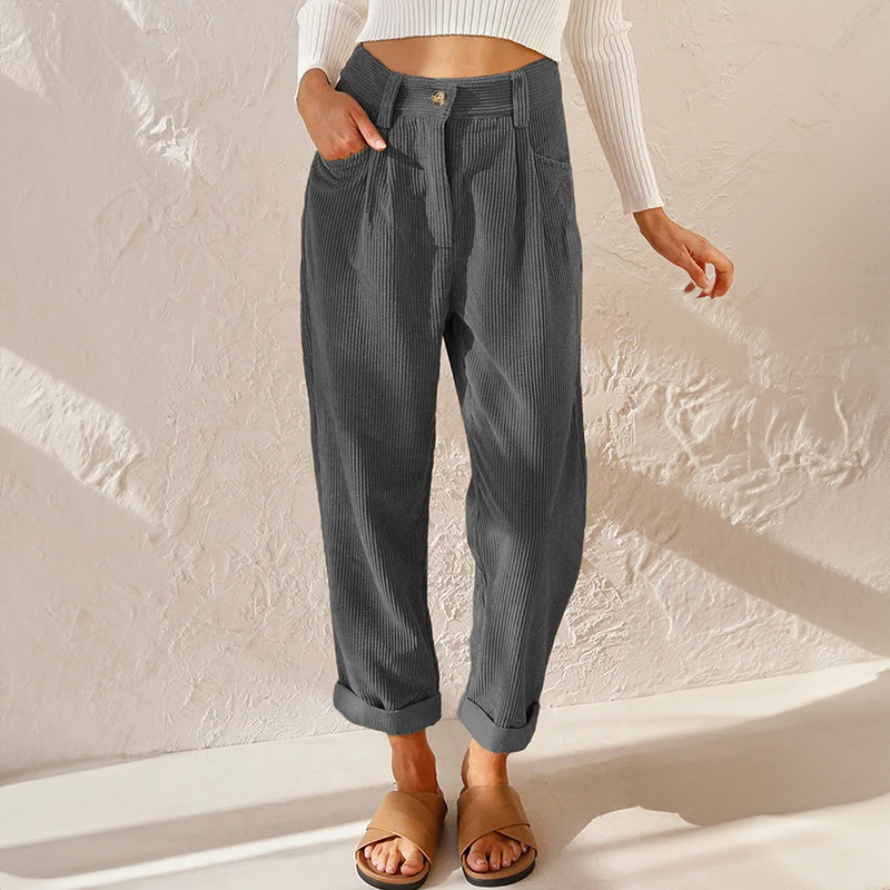 Damen Cordhose stilvoll – bequeme Freizeithose