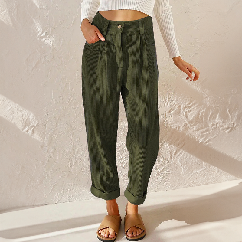Damen Cordhose stilvoll – bequeme Freizeithose