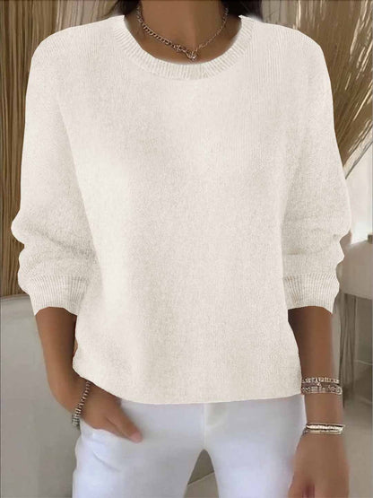 Strickpullover aus Viskose – eleganter Feinstrick in Einheitsgröße