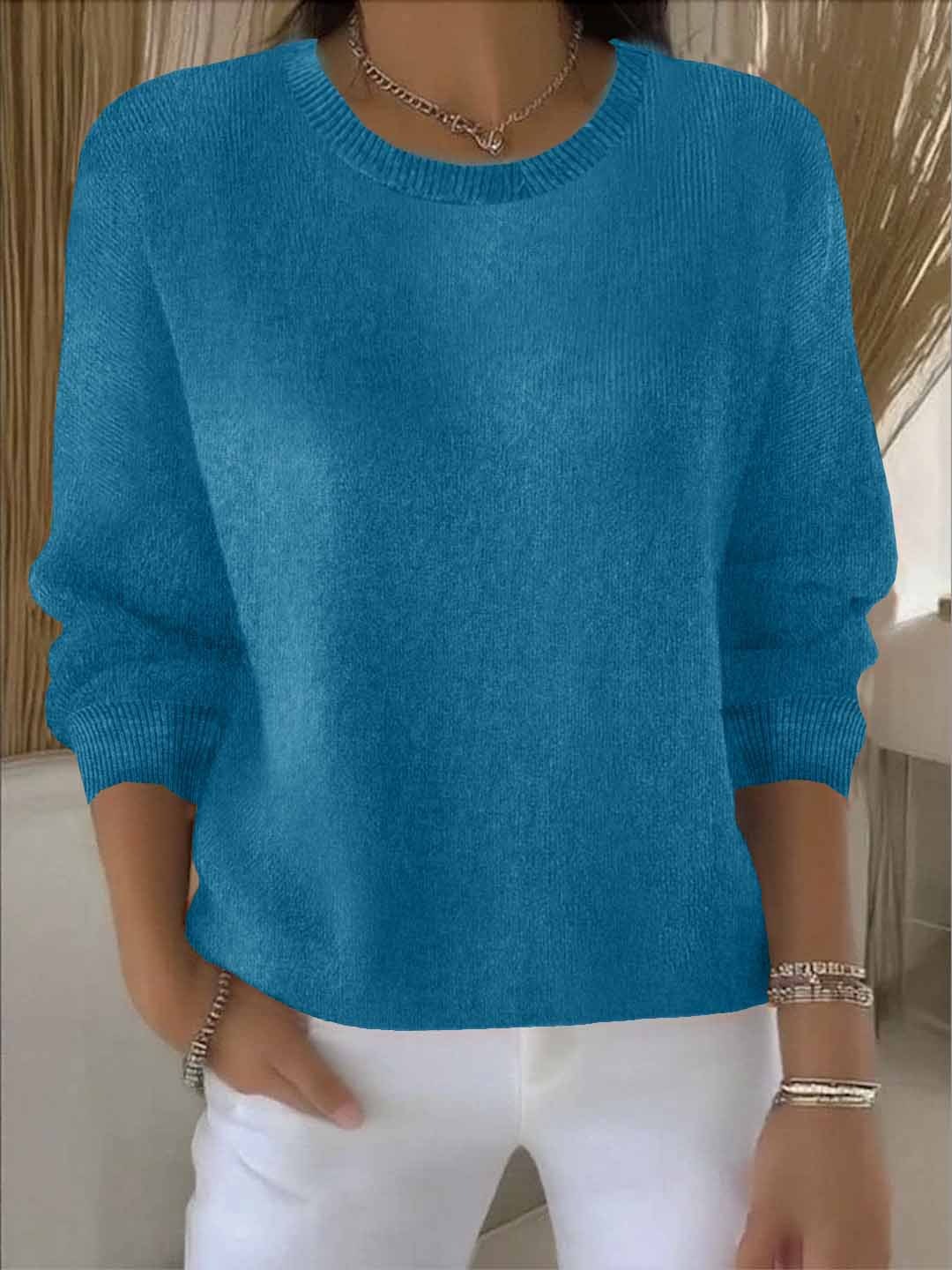 Eleganter Damen Pullover Feinstrick