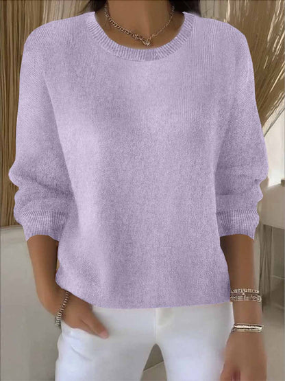 Strickpullover aus Viskose – eleganter Feinstrick in Einheitsgröße