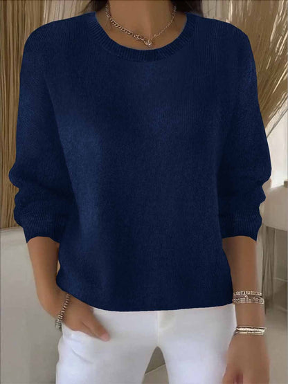 Strickpullover aus Viskose – eleganter Feinstrick in Einheitsgröße
