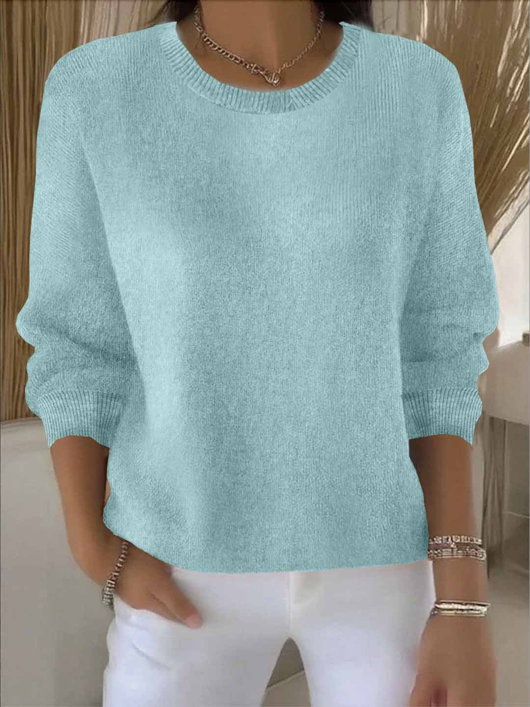 Strickpullover aus Viskose – eleganter Feinstrick in Einheitsgröße