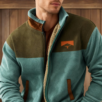 Outdoorjacke Herren mit Patchwork-Design