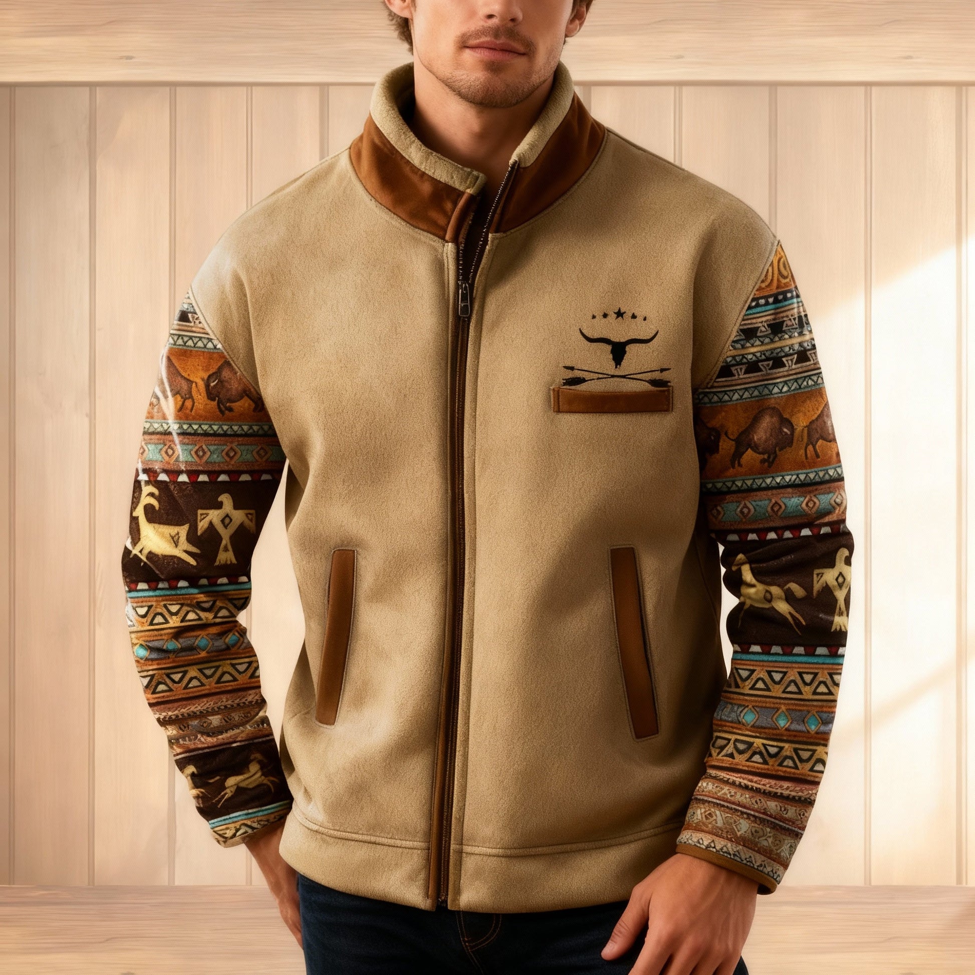 Freizeitjacke Herren Regular Fit