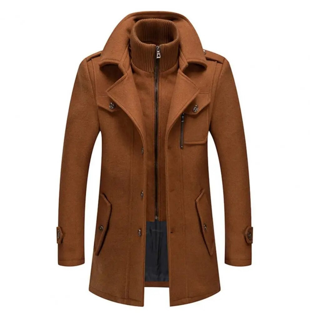 Modische Doppelkragenjacke Herren