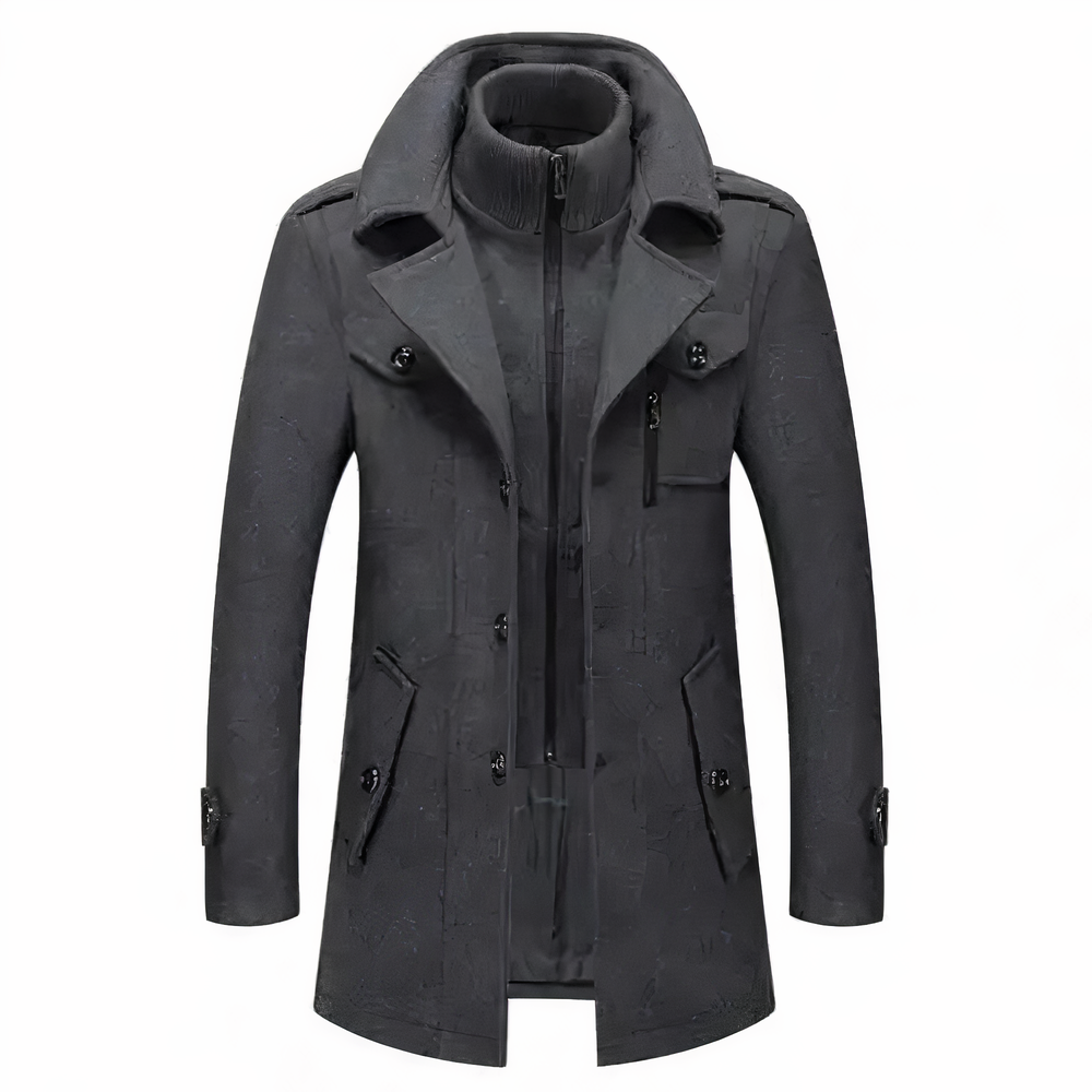 Herren Jacke mit Doppelkragen – modische Jacke