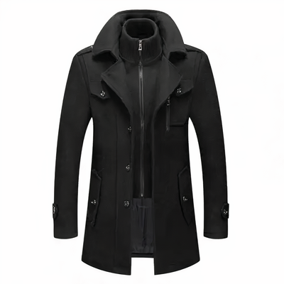 Herren Jacke mit Doppelkragen – modische Jacke