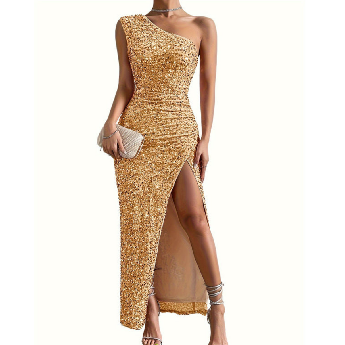 Damen Glitzerkleid – festliches Partykleid