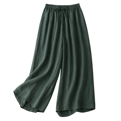 Elegante Hose mit lockerem Bund – fließende Sommerhose mit geradem Bein