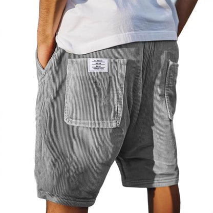 Shorts Herren aus Leinen mit Cord-Textur