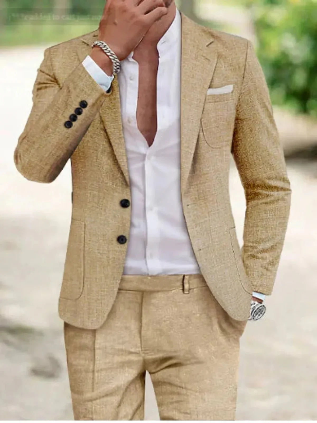 Eleganter Herren Anzug zweiknöpfig