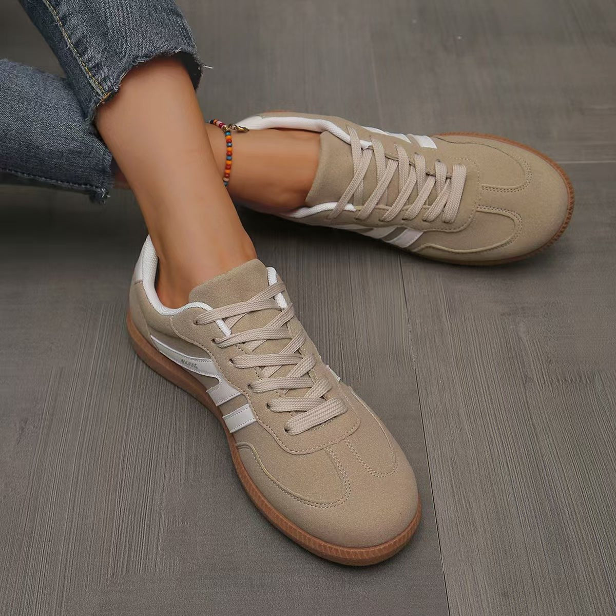 Orthopädische Sneaker Damen aus Wildleder – Wide-Fit-Schuhe, Detailansicht