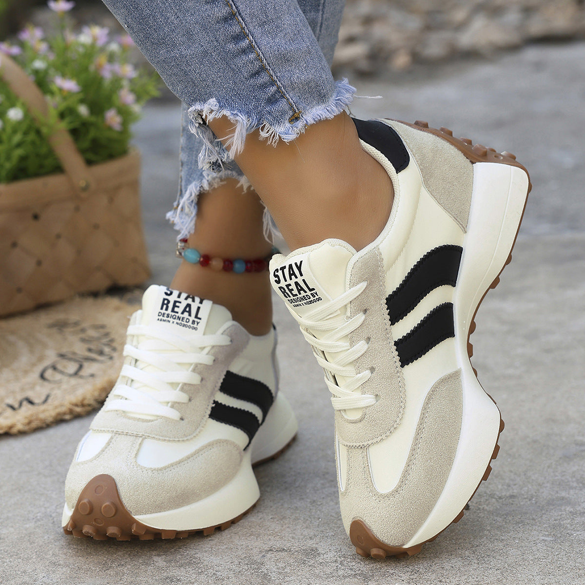 Orthopädische Textil-Sneaker – Leichte, bequeme Sneaker mit Dämpfung