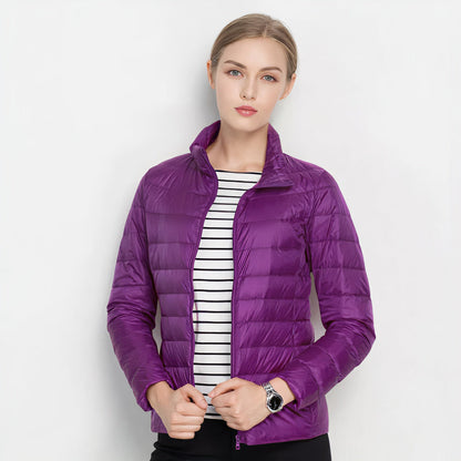 Damen Steppjacke leicht mit Kapuze