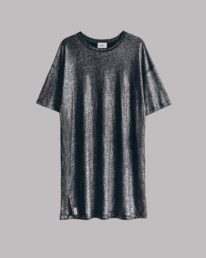 Damen Leinenkleid glitzernd – elegantes Sommerkleid