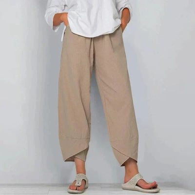 Leichte Sommerhose – luftige Stoffhose mit taillierter Passform