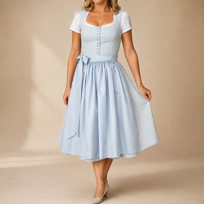 Damen Oktoberfestkleid klassisch mit Schleife Trachtenkleid