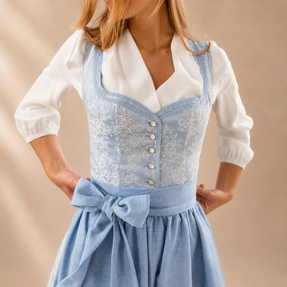 Damen Oktoberfestkleid klassisch mit Schleife – Trachtenkleid