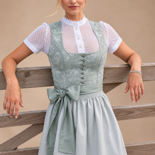 Damen Oktoberfestkleid klassisch mit Schleife – Trachtenkleid