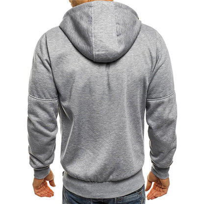 Lässiger Kapuzenpullover Herren mit Reißverschluss