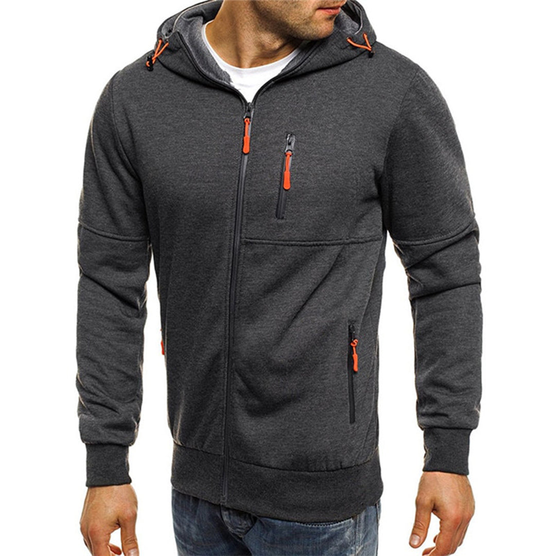 Zip-Hoodie Herren – lässiger Kapuzenpullover mit Reißverschluss