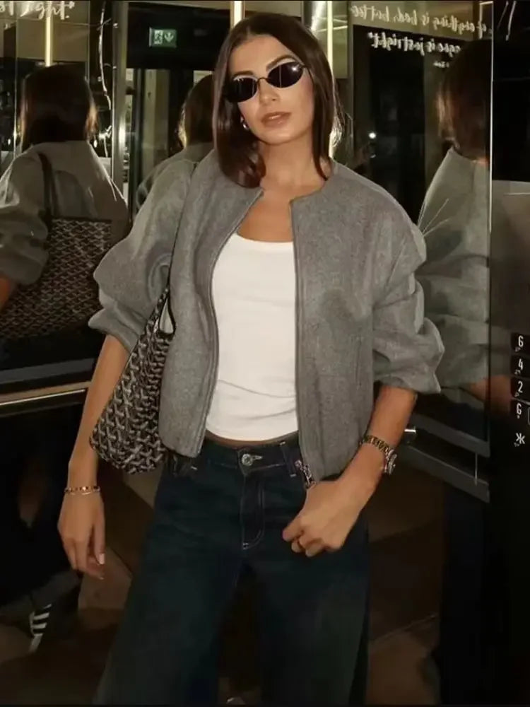 Stylische Übergangsjacke Damen kurz