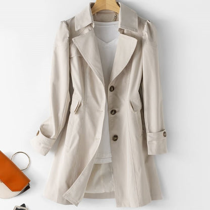Leichte Jacke Damen aus Leinen Slim Fit